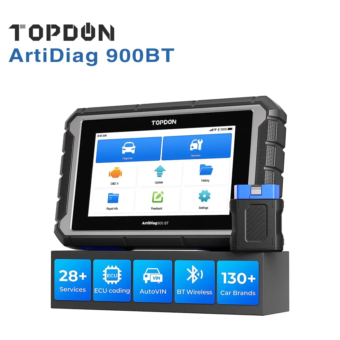 Topdon Artidiag 900Bt Bidirectional Scan Tool With Ecu Coding 1