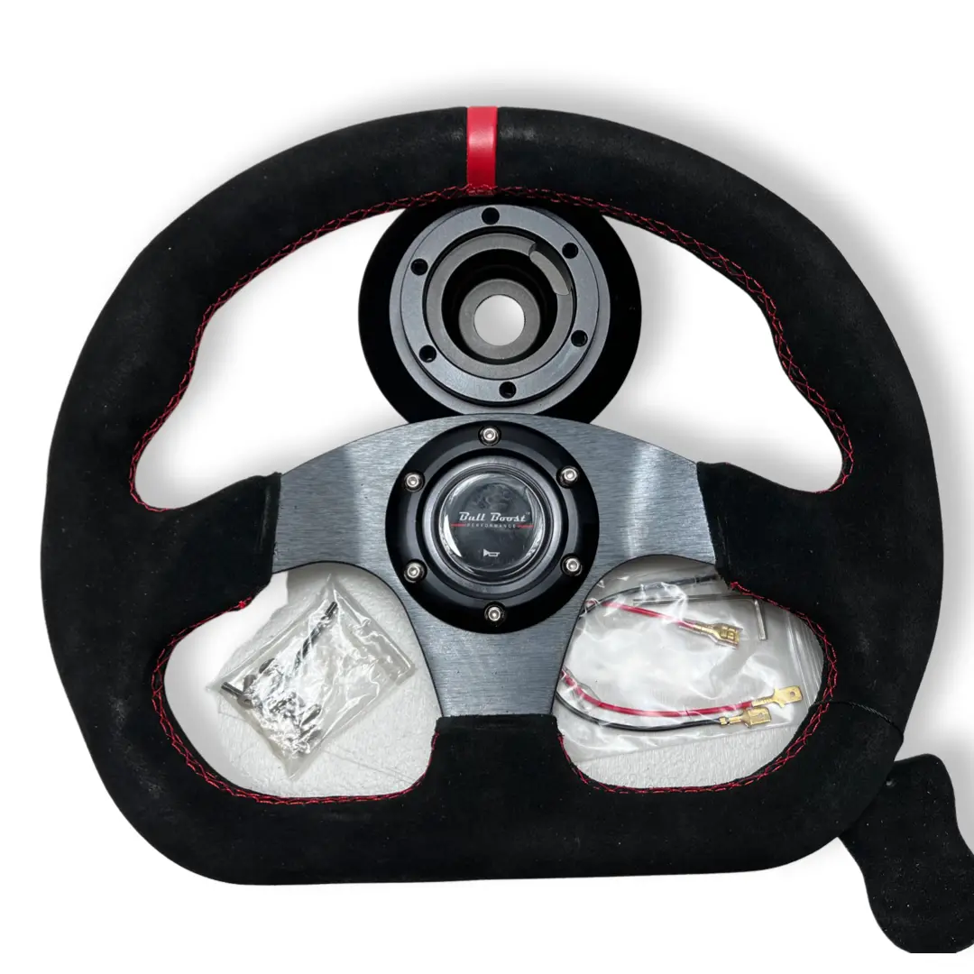 Steering Wheel + Short Hub Adapter Kit For Mustang Focus Fiesta Mazda 1