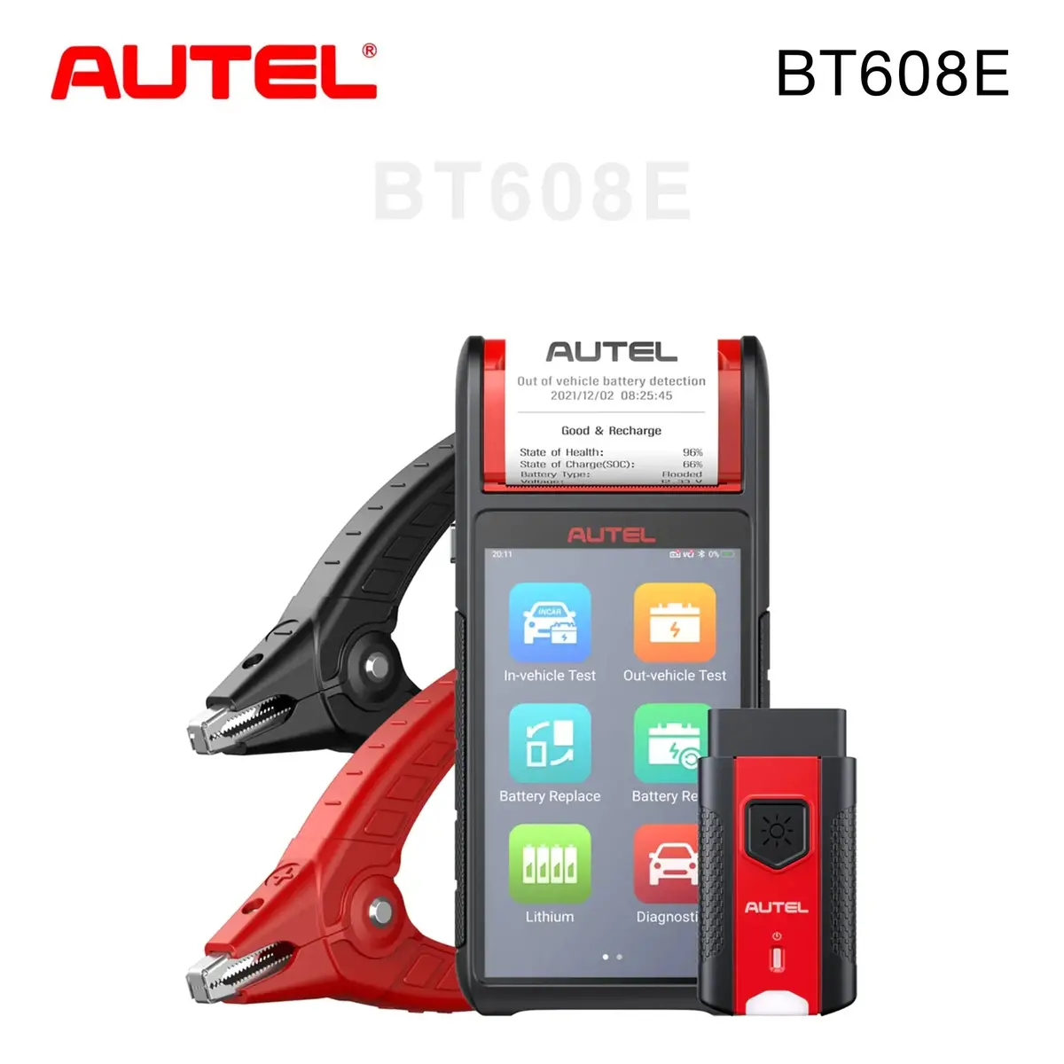 Autel Bt608 (E) Maxibas Battery Tester, Upgraded Of Bt508/ Bt506, Car Battery Load Test Tool 1