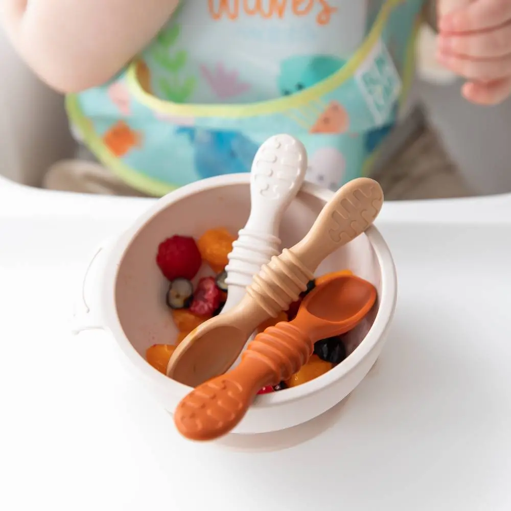 Bumkins Silicone Dipping Spoon 3Pk Various Colours 1