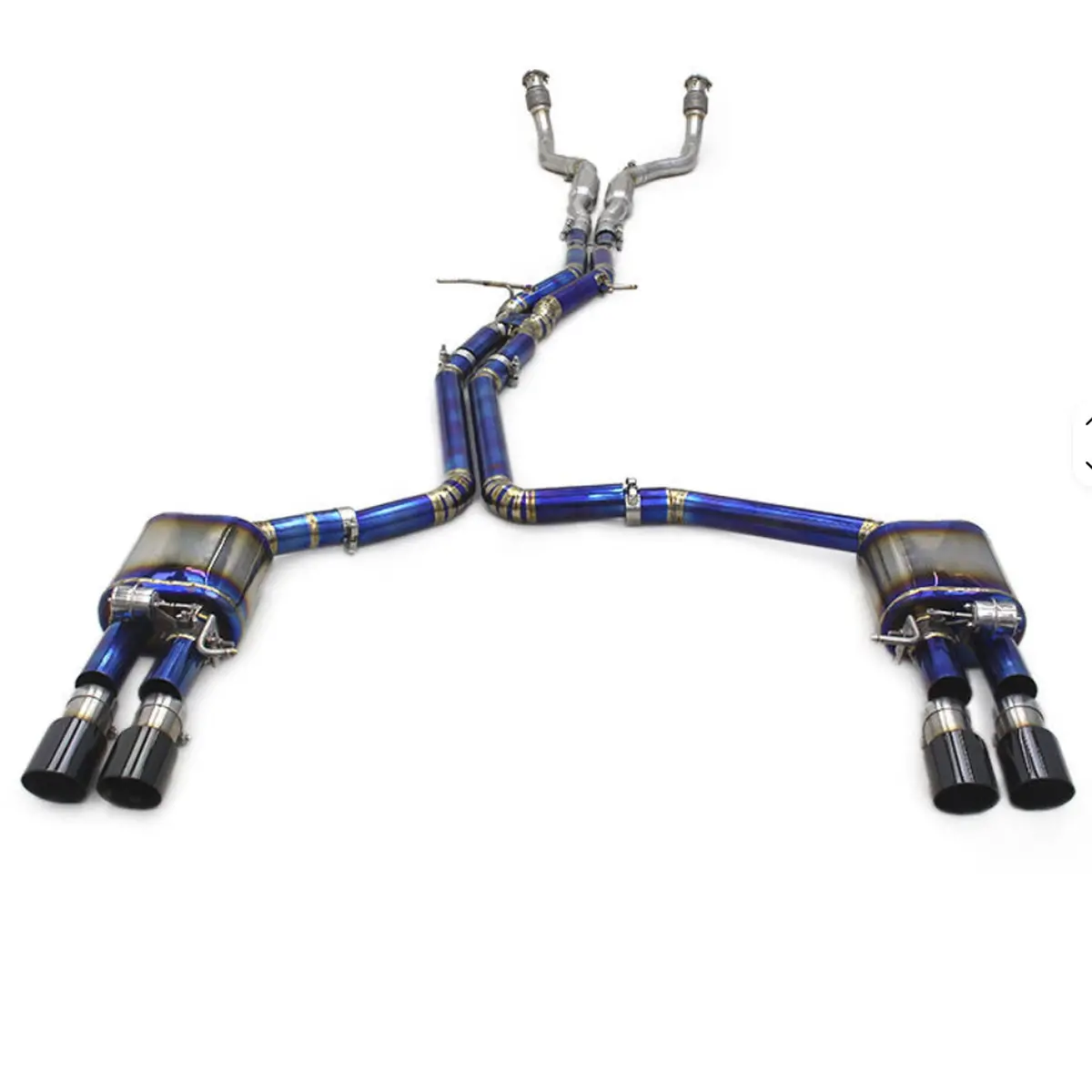 Titanium Valved Catback Exhaust System For Audi B9 S4 S5 1