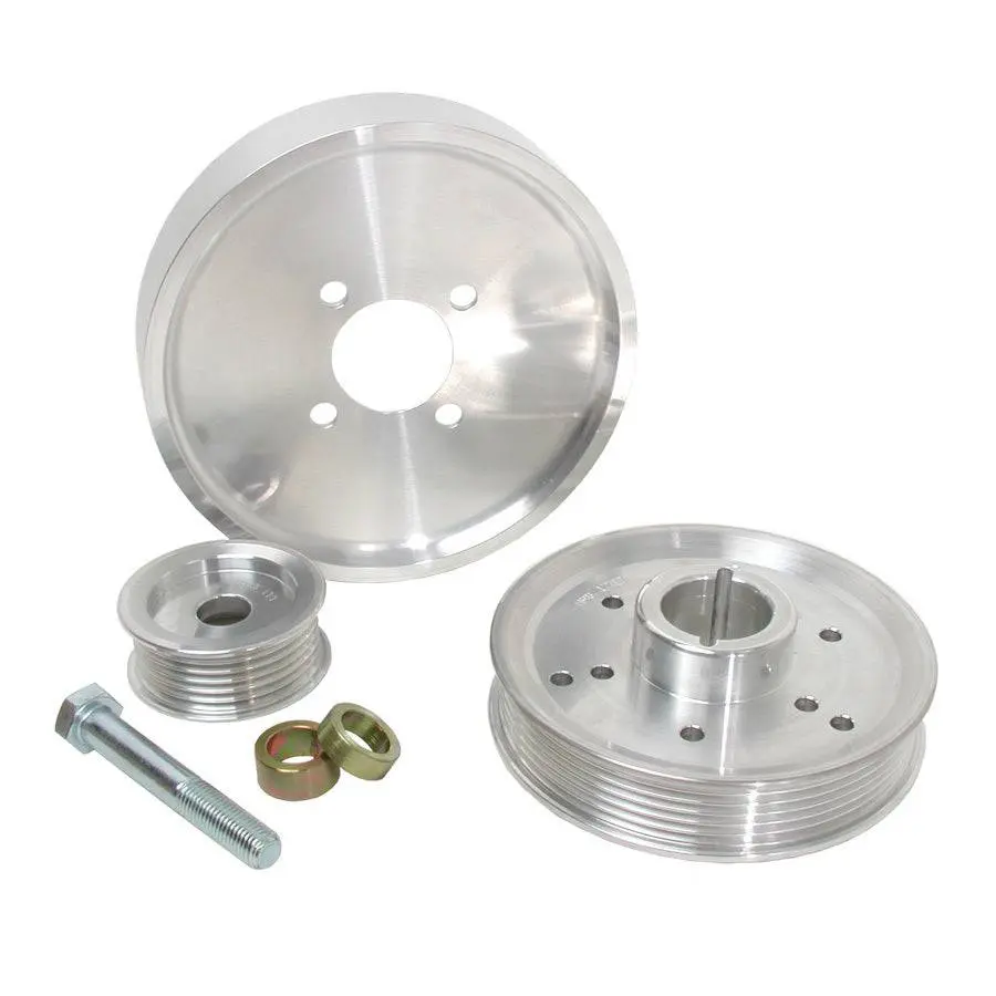 3Pc. Aluminum Pulley Kit - 01-04 Gt/Cobra 4.6L 1