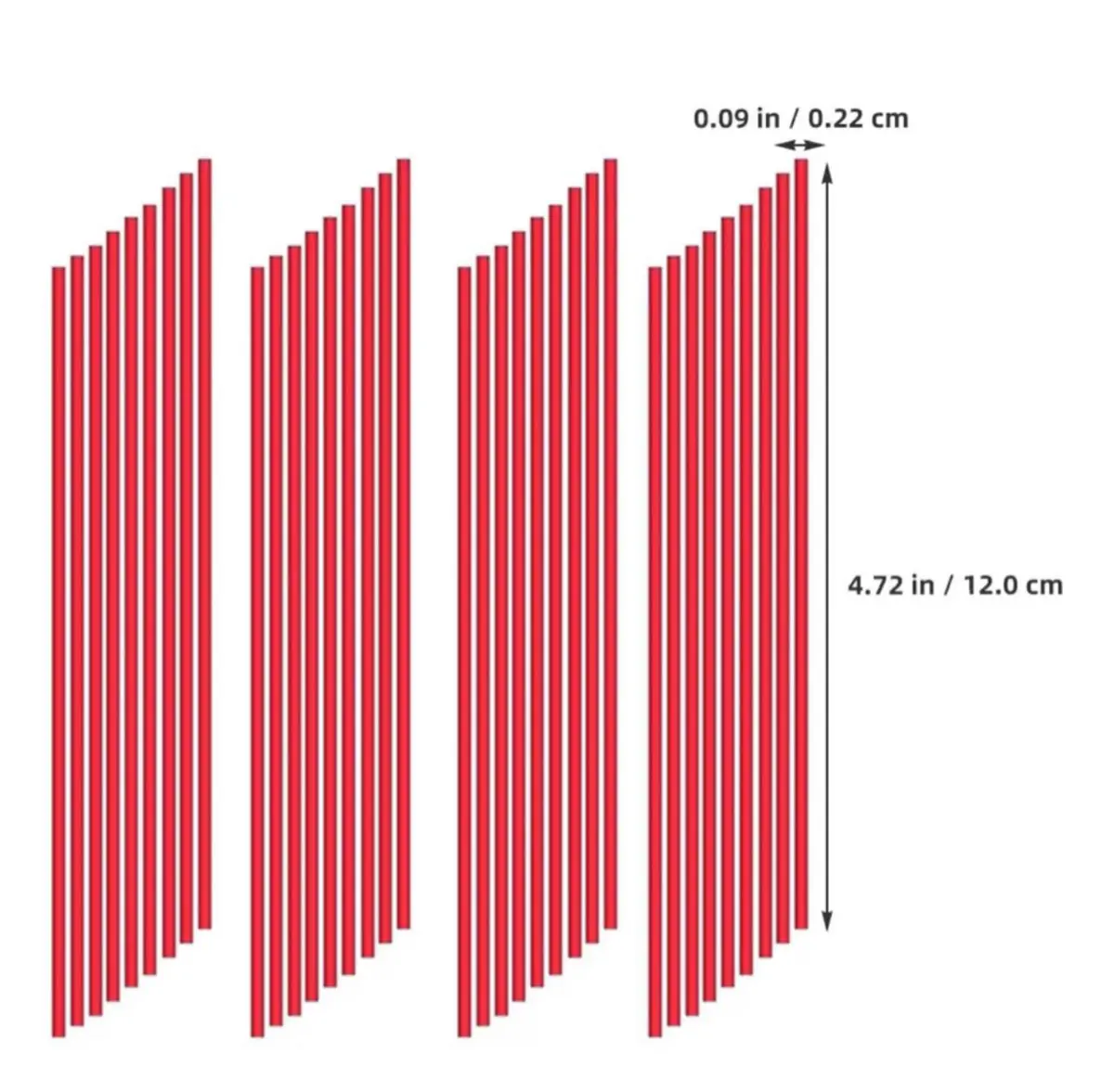 Spray Can Red Plastic Straws - Tip Extension Tubes For Automotive Lubricant, Cleaner, Penetrating Oil 1