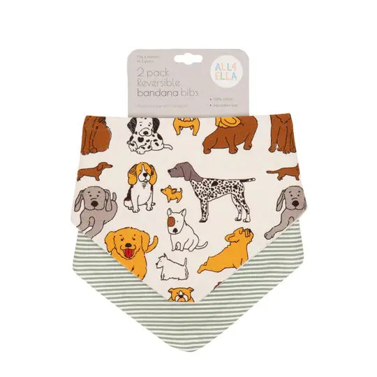 Bandana Bibs 2Pk Various Styles 2