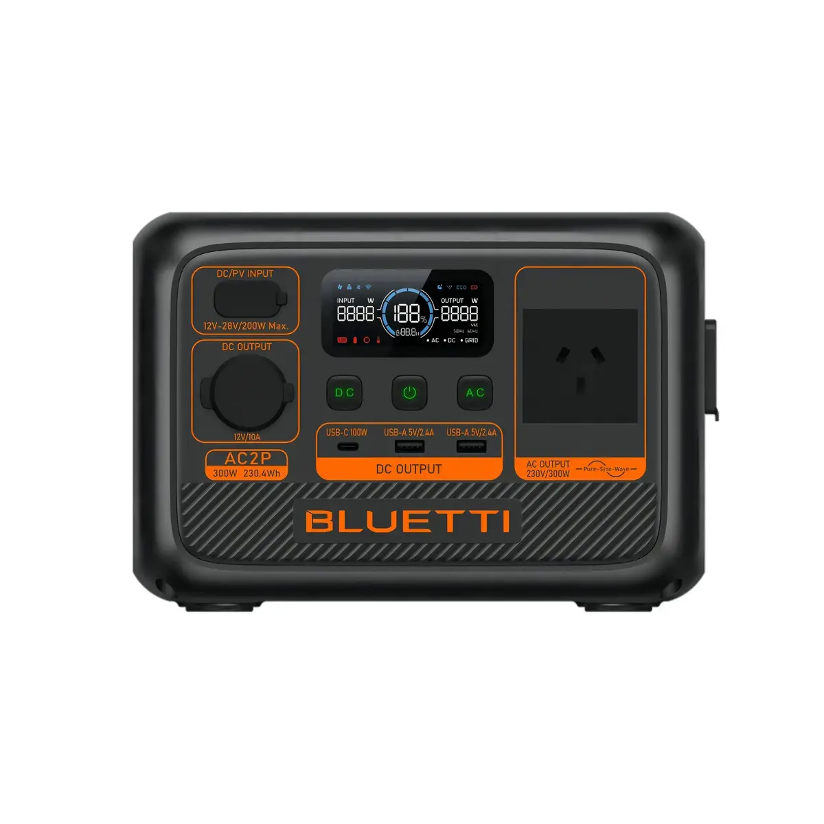 Bluetti Ac2p Portable Power Station | 300W 204Wh 1