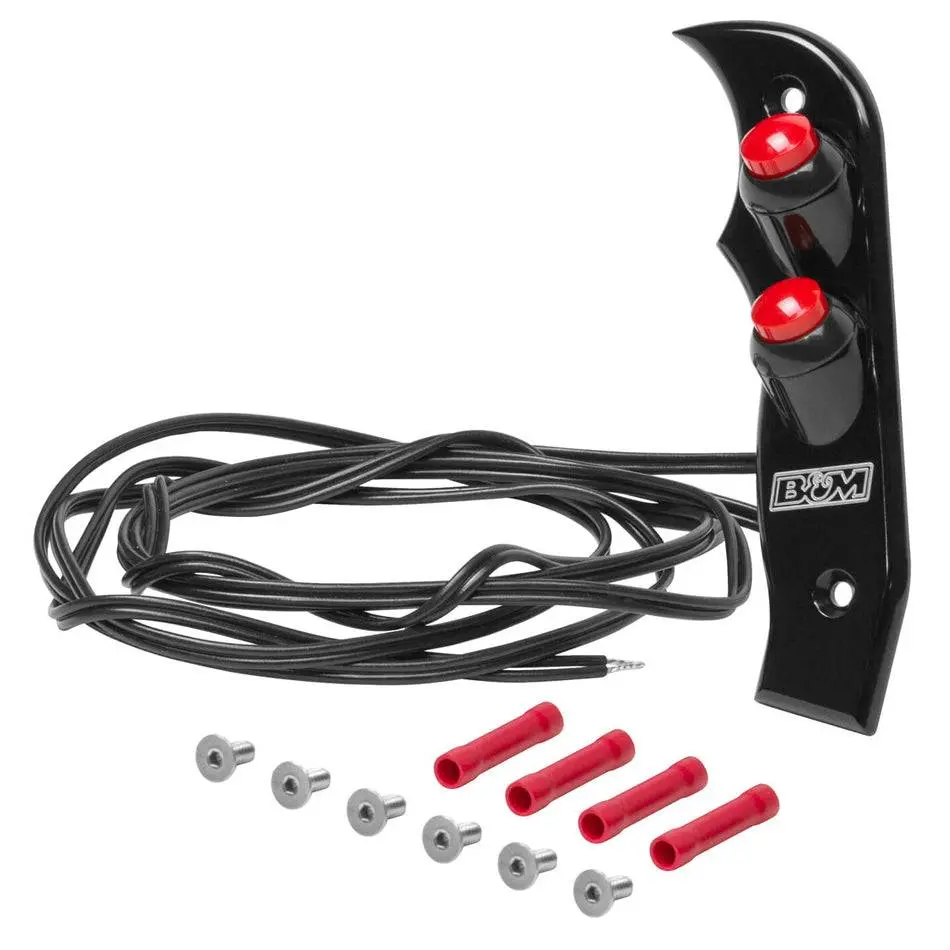 B&M Magnum Grip Side Plates W/ 2 Buttons 1