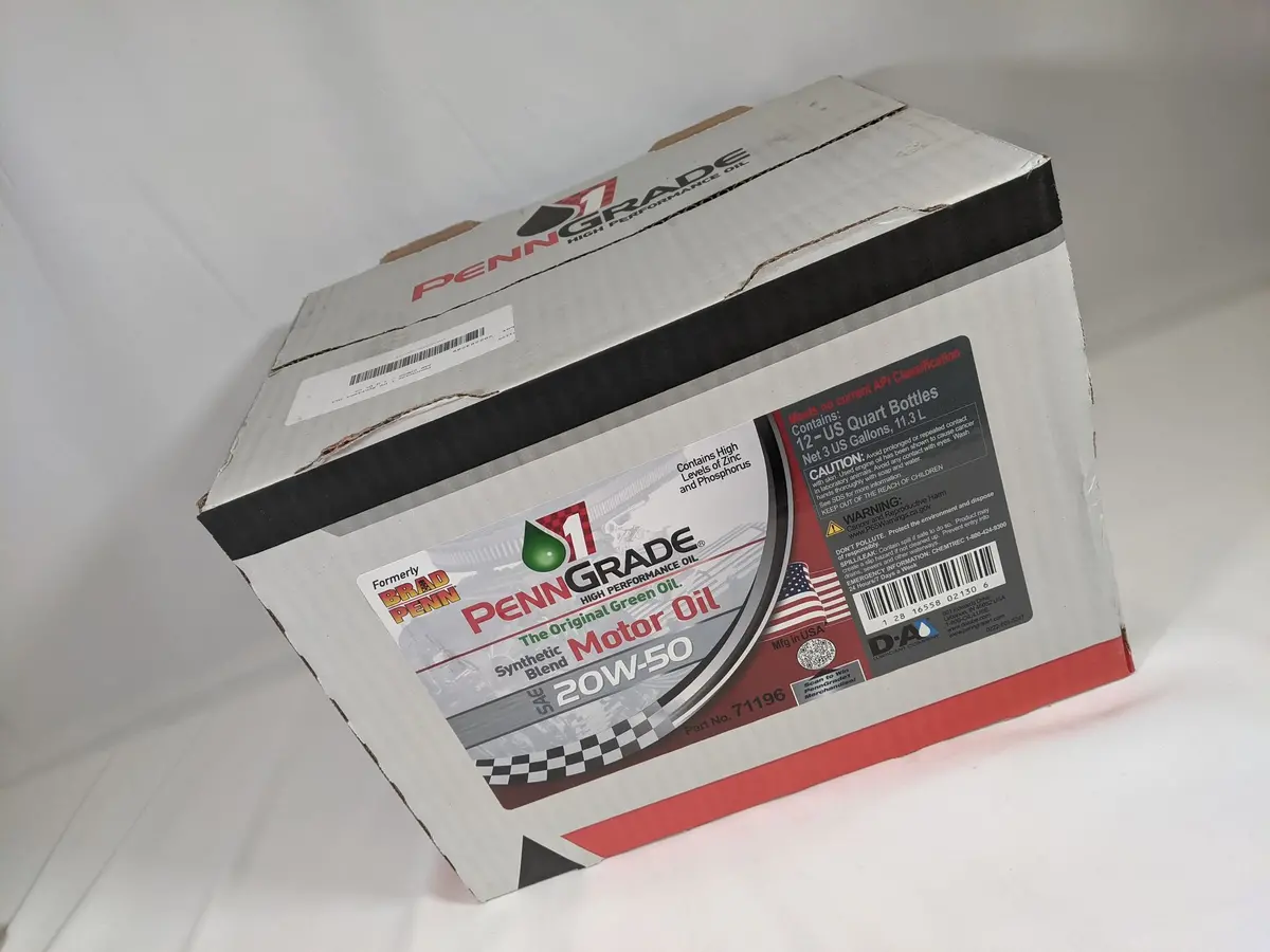 Bpo-71196-12 - 20W50 Penn Grade 1 Synthetic Blend Racing Oil (12-Quart Case) 1