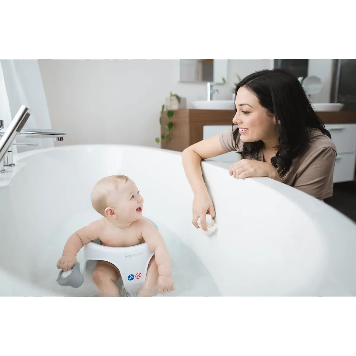 Bath Ring Seat - Light Grey 1