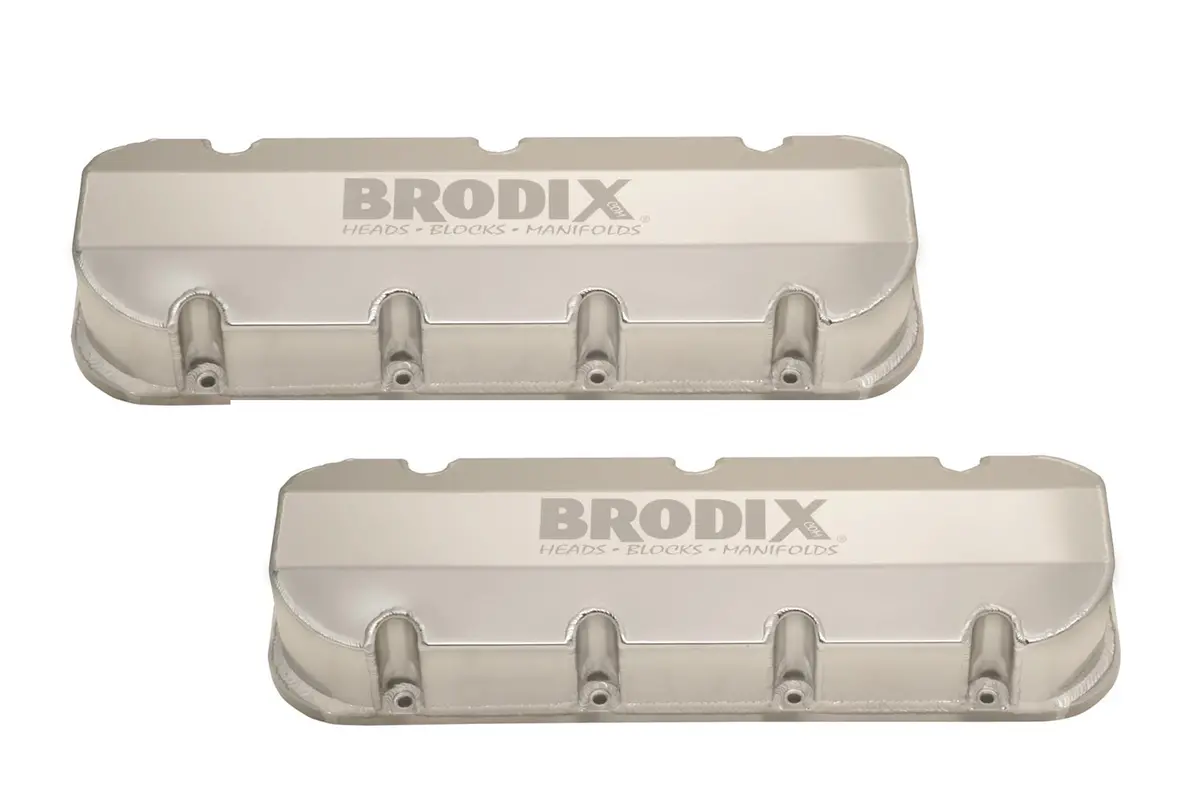 Brodix Bbc Fabicated Alm Valve Cover Set 1
