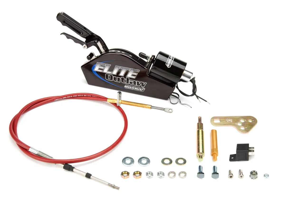 Biondo Elite Outlaw Automatic Shifter - Powerglide - Forward Pattern, Side-Mount, 5-Ft Cable, Hardware Included 1