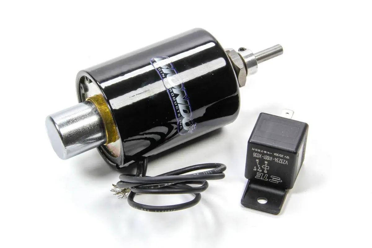 Biondo Electric Shifter Solenoid Kit – For B&M Pro Bandit & Biondo Pro Outlaw – 12V, Relay Included, Black 1