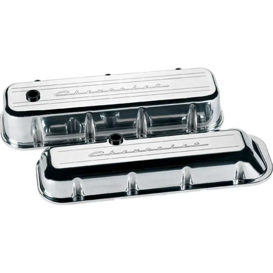 Bbc Valve Covers Chevy Logo Short 1