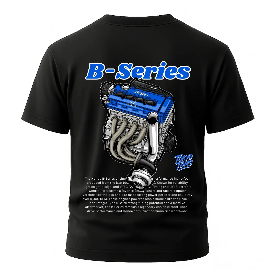 Honda B-Series Engine - Blue T-Shirt - Unisex T-Shirt 1
