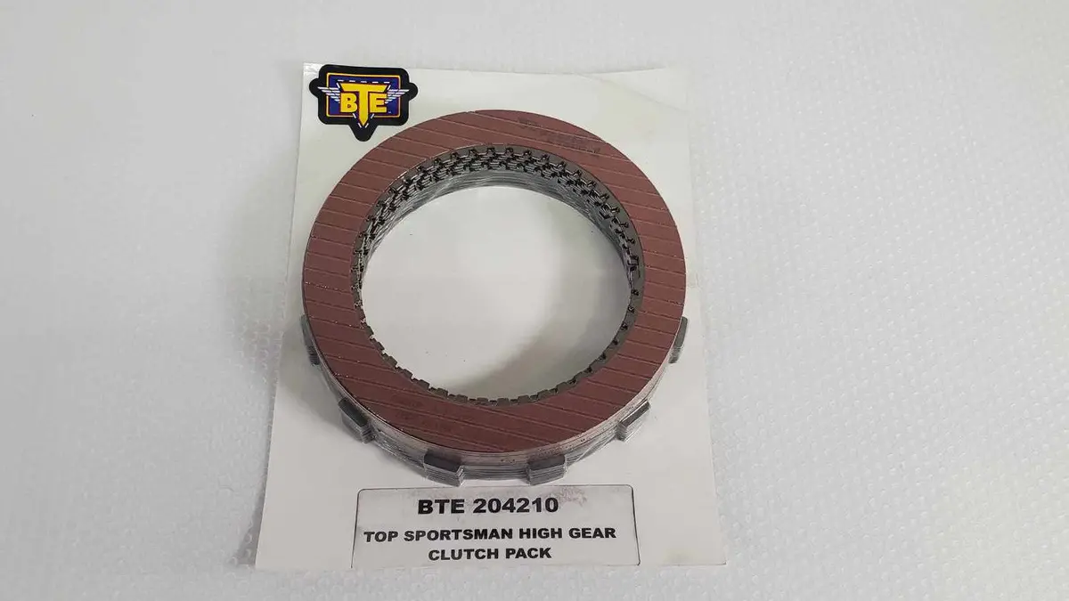 Bte-204210 - Bte Powerglide Top Sportsman Eight Disk High Gear Complete Clutch Pack (8 - 0.060” Frictions & 8 - 0.060” Steels) 1