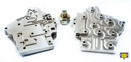 Bte-401600 – Bte Billet Aluminum Th400 Reverse Shift Pattern Transbrake Valve Body With Solenoid 1