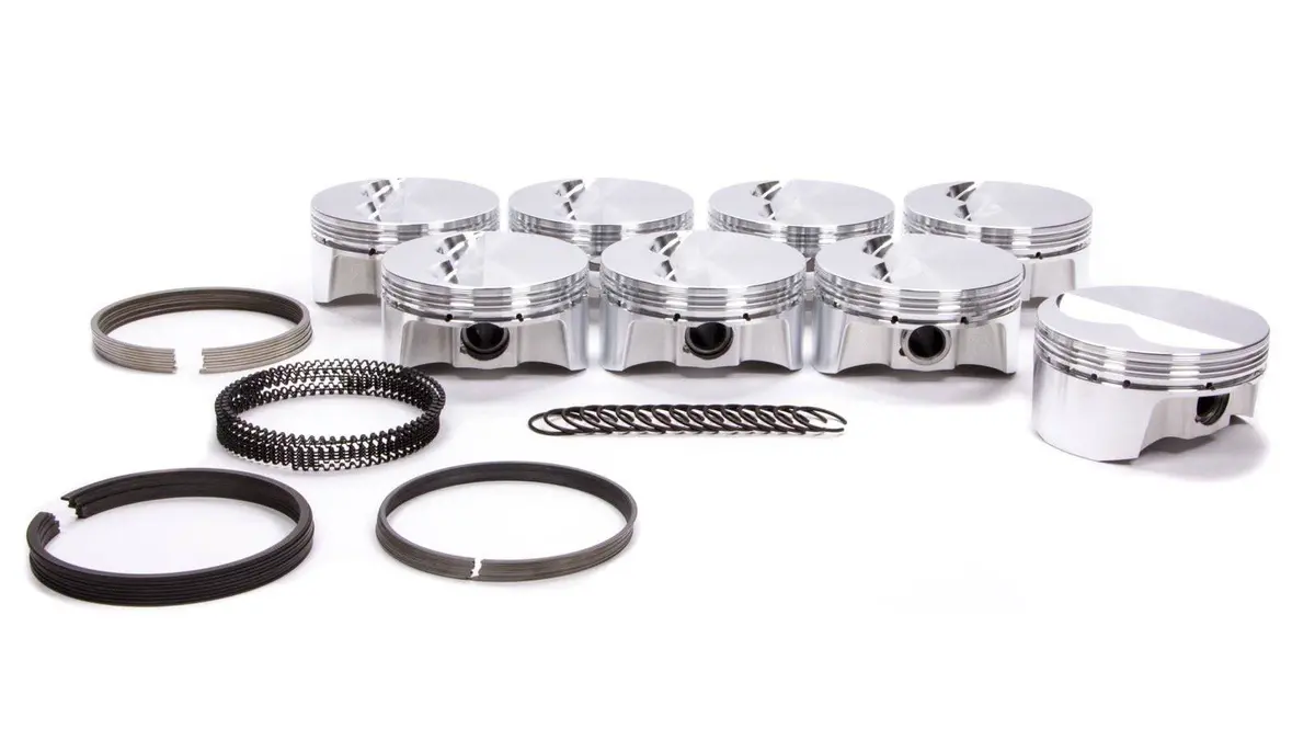 Bullet Pistons Sbc F/T Piston Set W/Rings 4.125 Bore 1