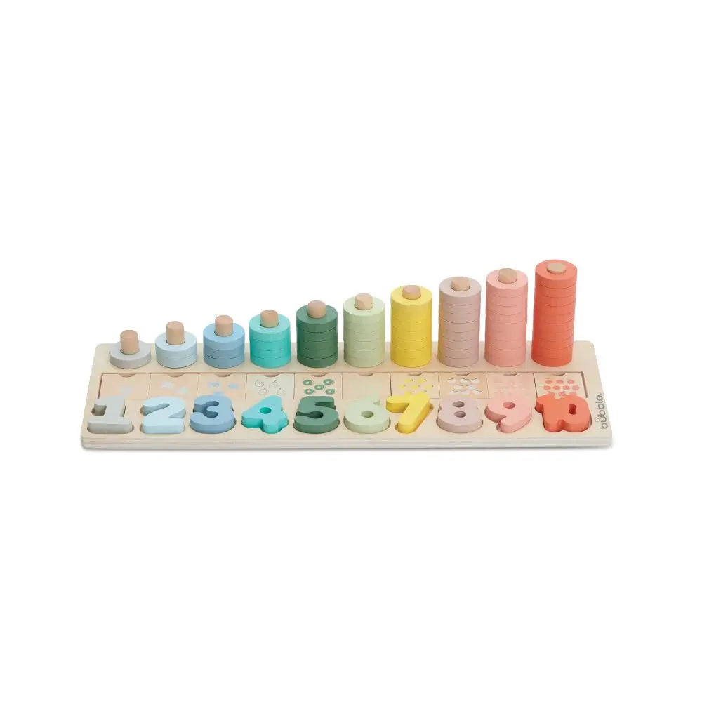 Wooden Numbers & Blocks Counting Set 1