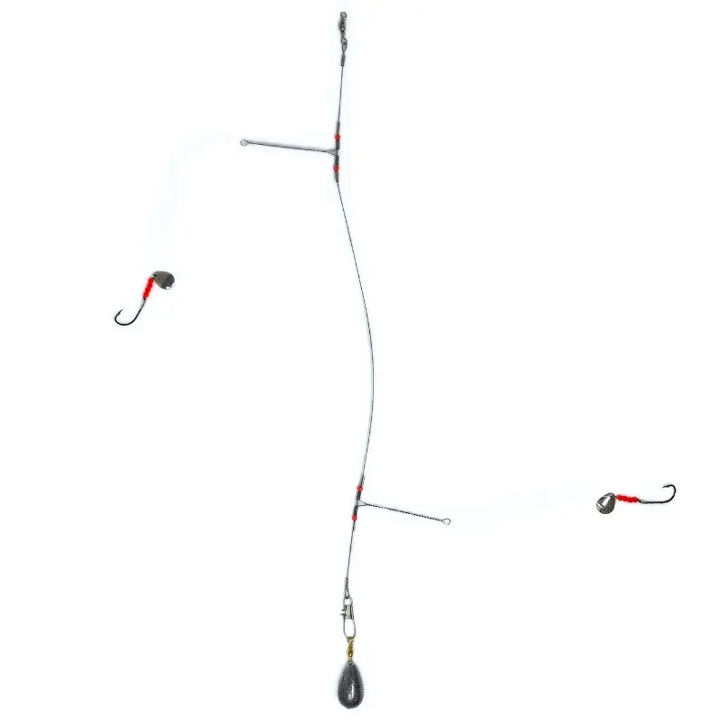 Fully Rigged Bottom Rig With Bait Holder Hooks 1