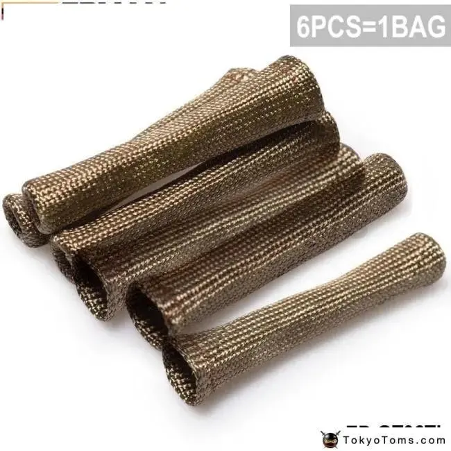 Titanium Vulcan Protector Sleeve Spark Plug Wire Boots 6 Cyl For Audi Tt/S3/ For Seat Leon Cupra Apx/Bam 1