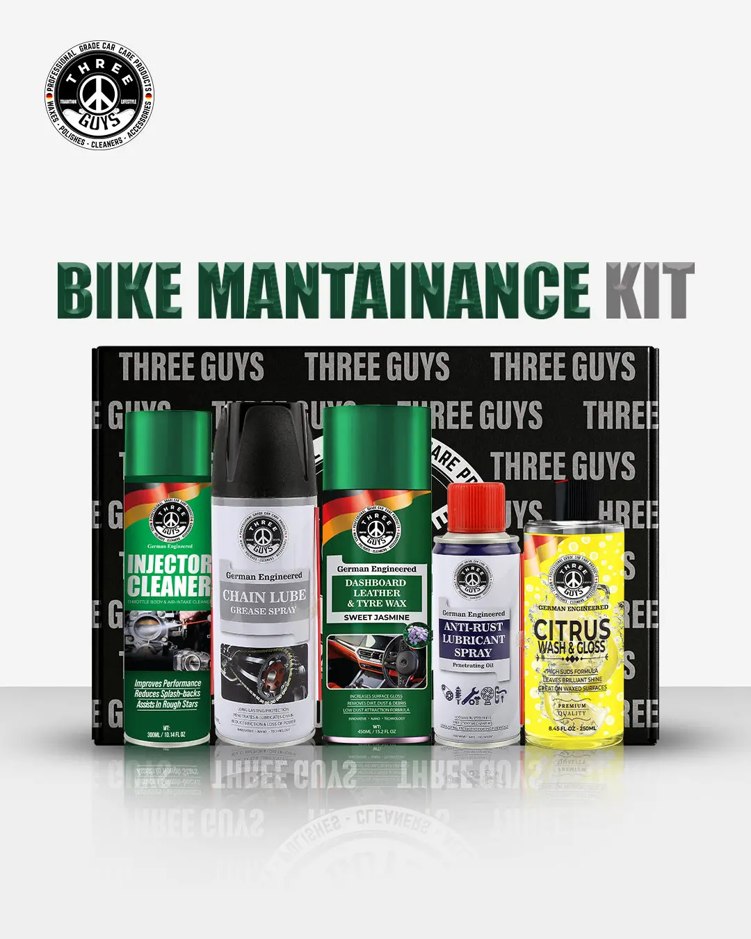 Bike Maintenance Kit | Complete Motorcycle Care – Three Guys 1