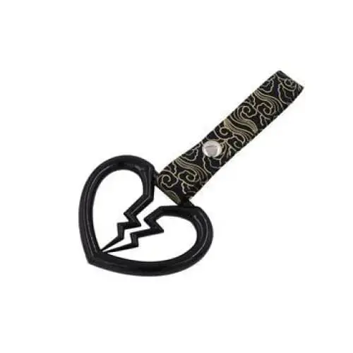 Black Broken Heart Tsurikawa Japanese Cloud Strap 1
