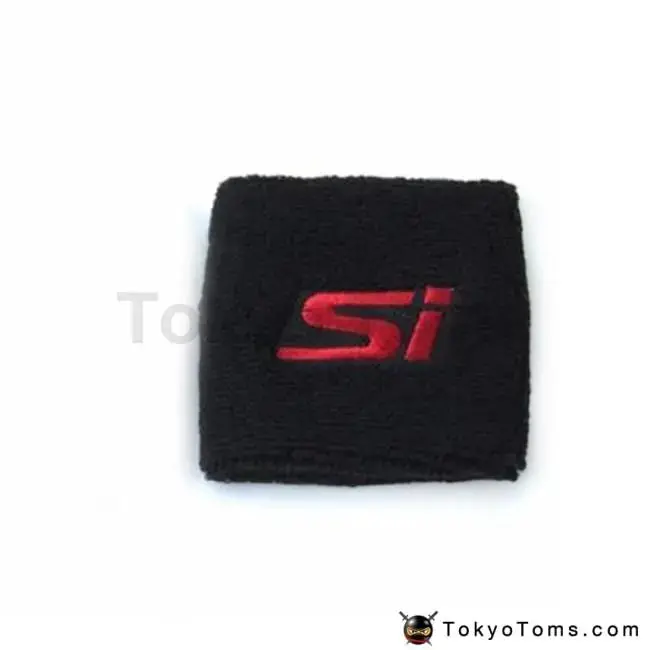 Red/Black Si Reservoir Brake Clutch Oil Tank Cap Sock For Honda Car Styling 1
