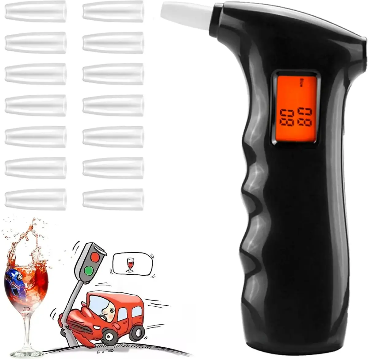 Blowing Alcohol Tester Portable Breathalyzer 1