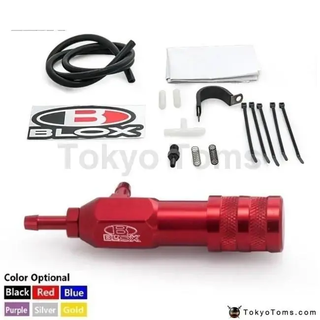 Blox Sport Racing Adjustment Red Polish Manual Boost Controller Universal Mbcturbo For Honda Evo Wrx 5