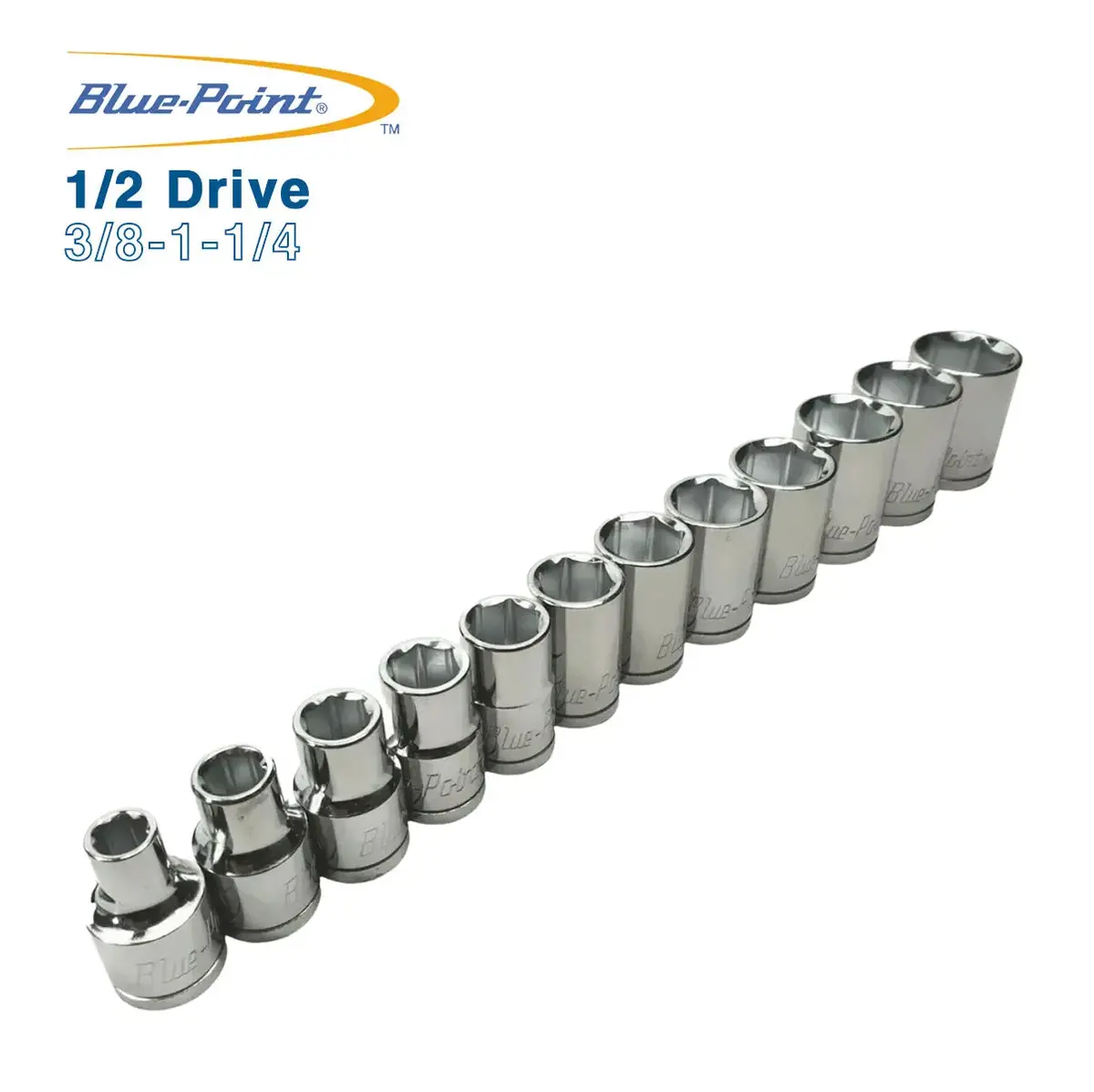 Blue Point 1/2 Drive Short Sockets 3/8-1-1/4 1
