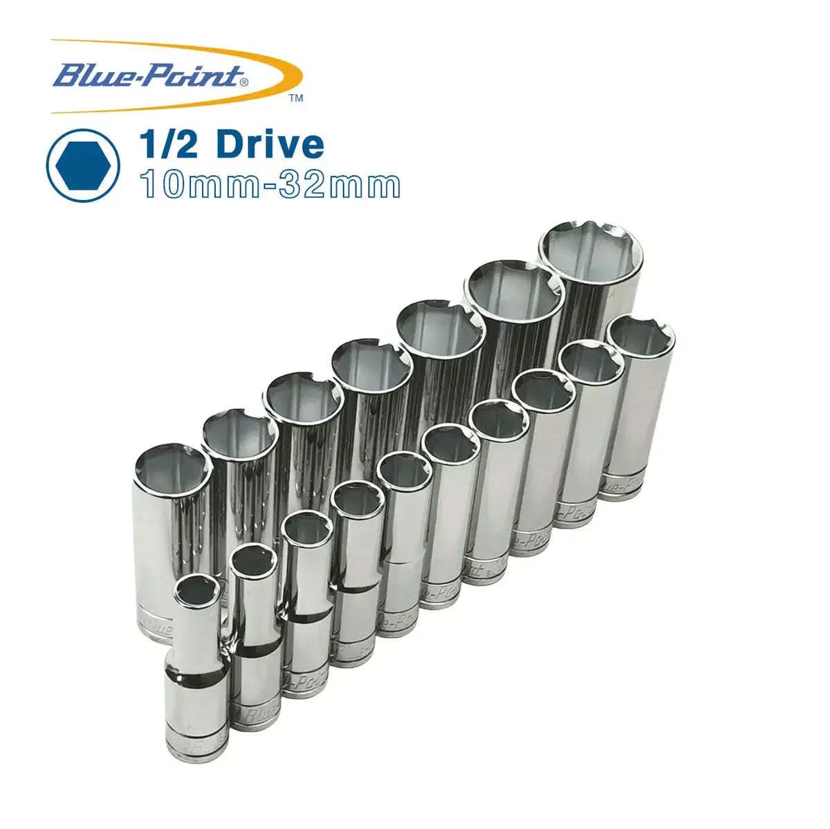 Blue Point 1/2 Long Tube Sockets 10Mm-32Mm 1