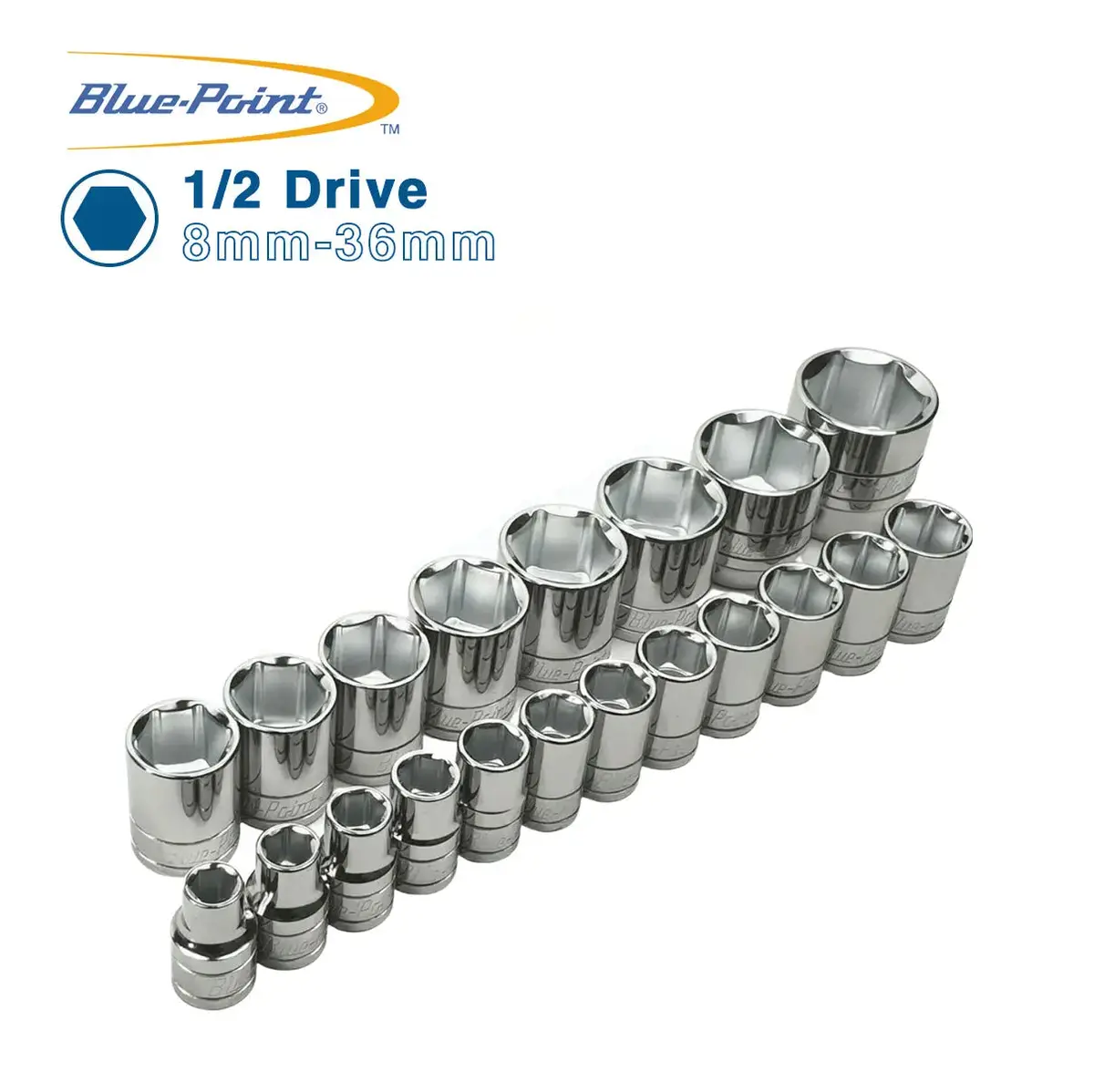 Blue Point 1/2 Short Sockets 8Mm-36Mm 1