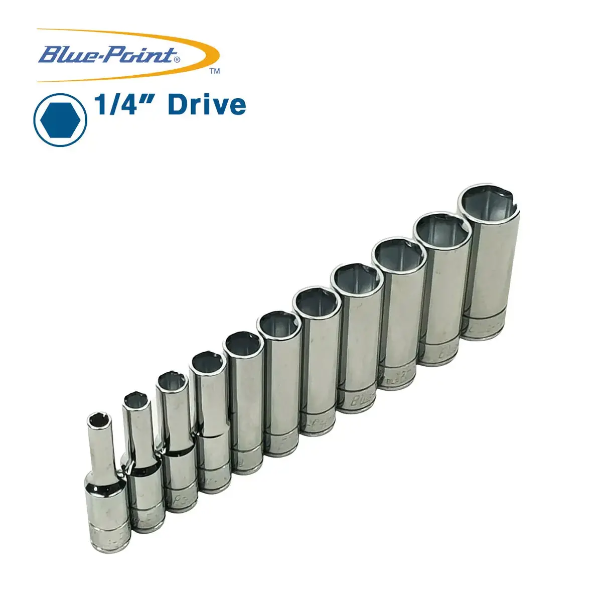 Blue Point 1/4 Drive Tube Sockets Metric 4Mm-14Mm 1