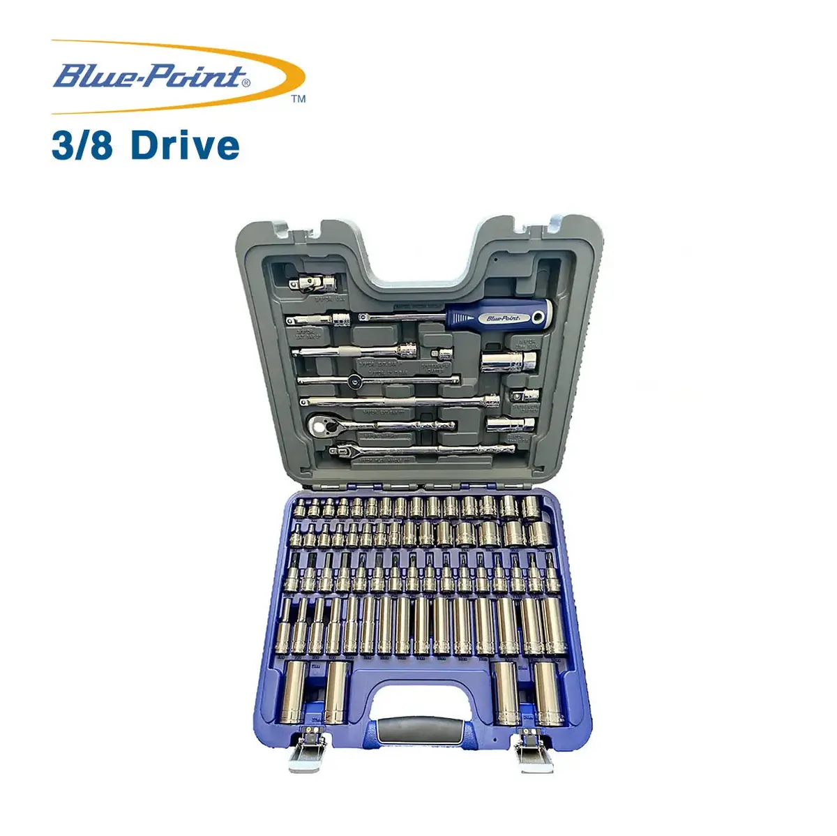 Blue Point 3/8 Drive 77 Piece Socket Set Blpatsm3877 1