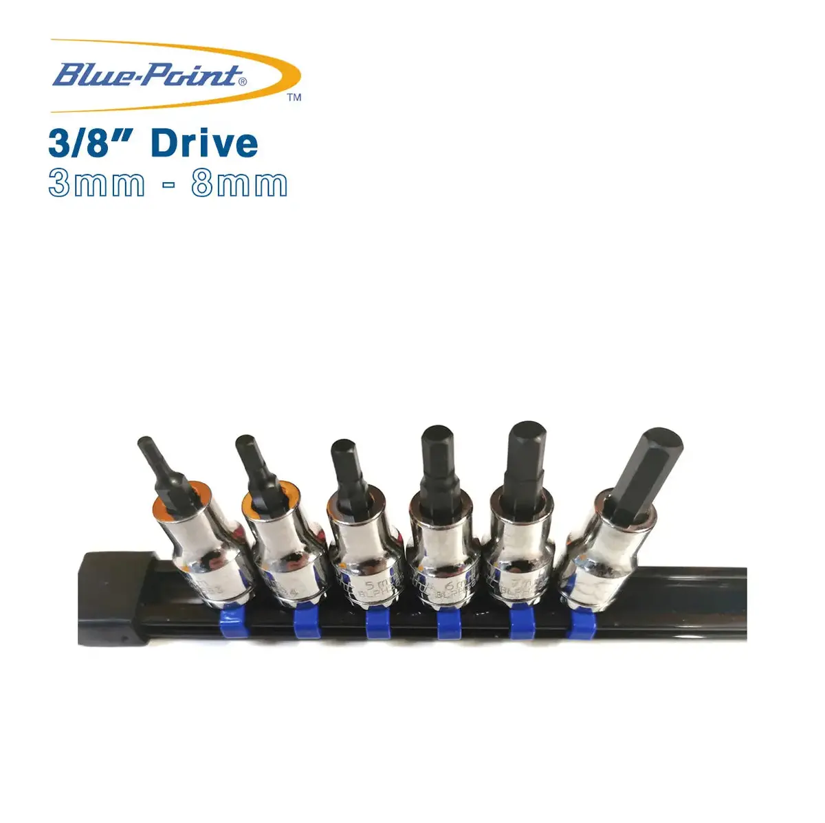Blue Point 3/8 Drive Hex Sockets 3Mm - 8Mm 1