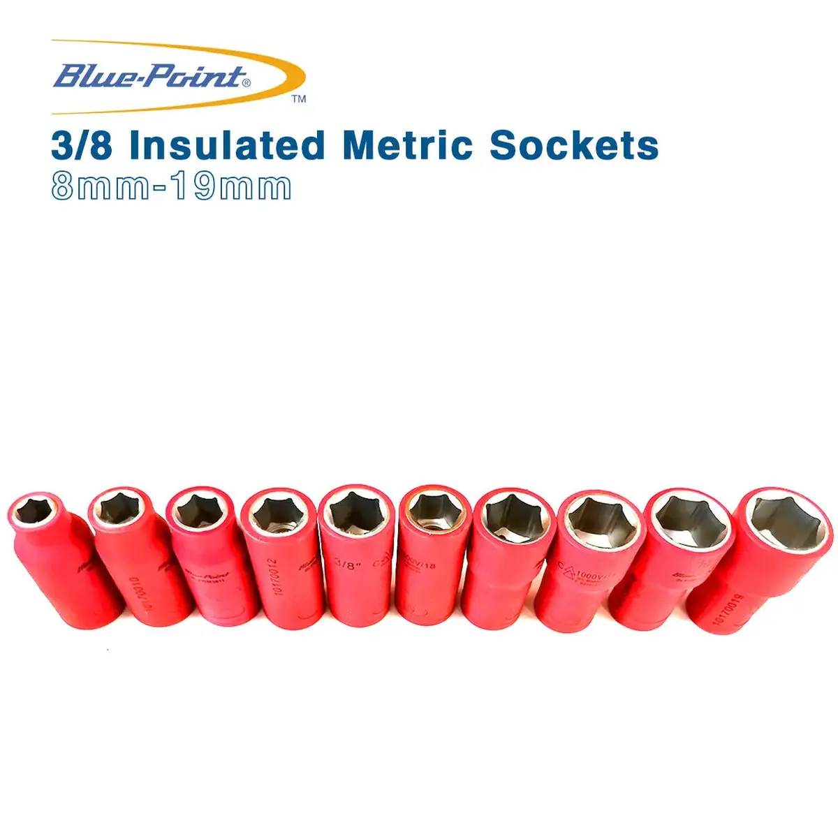 Blue Point 3/8 Insulated Metric Sockets 8Mm-19Mm 10 Sockects 1