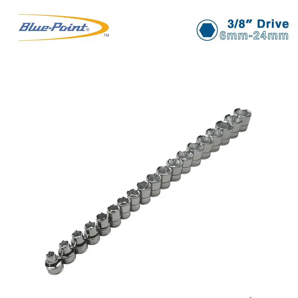 Blue Point 3/8 Short Sockets Metric 6Mm -24Mm 1