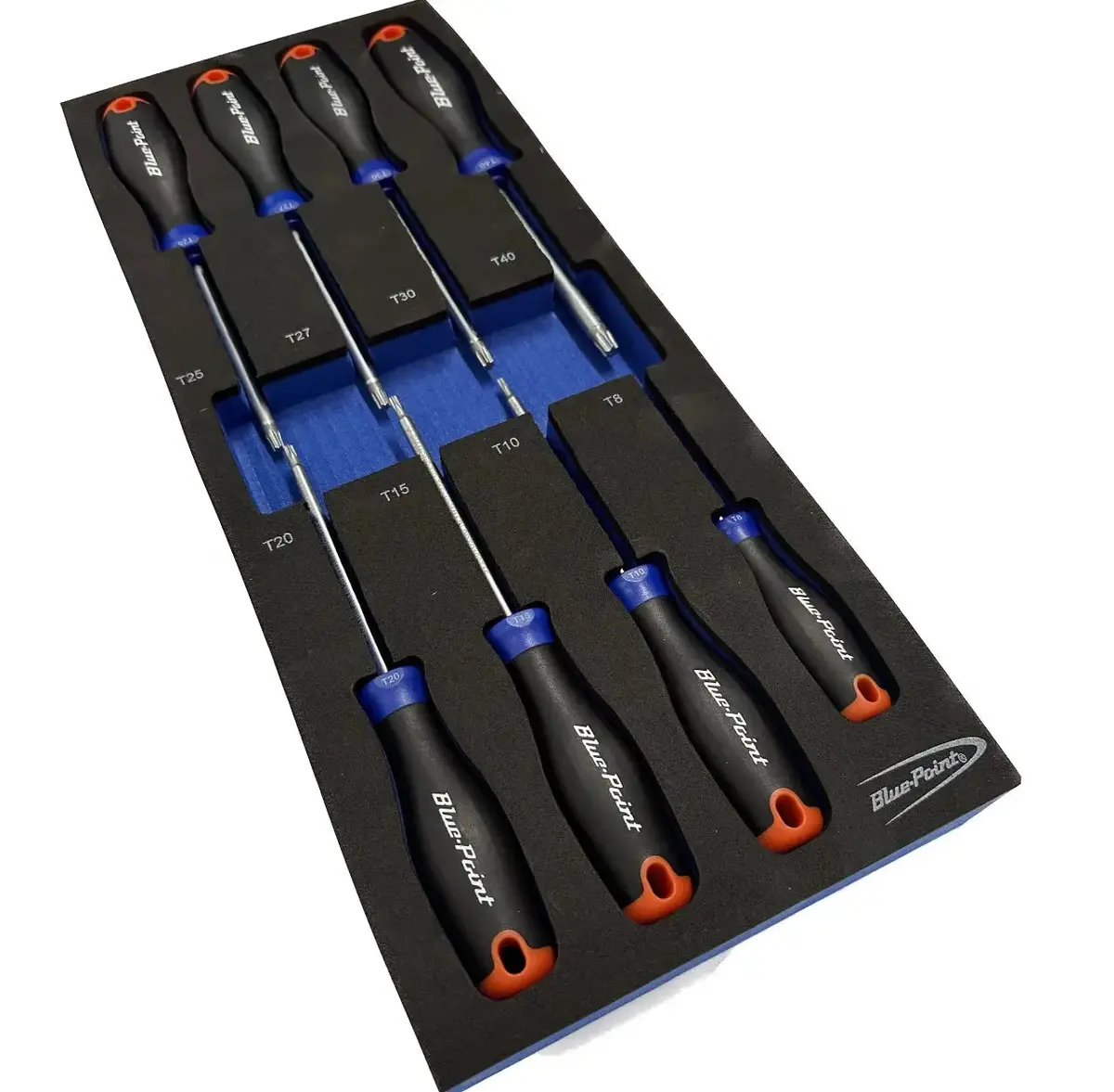 Blue Point Eva Tool Tray Set  8 Piece Three-Color Handle Star Screwdriver Set 1