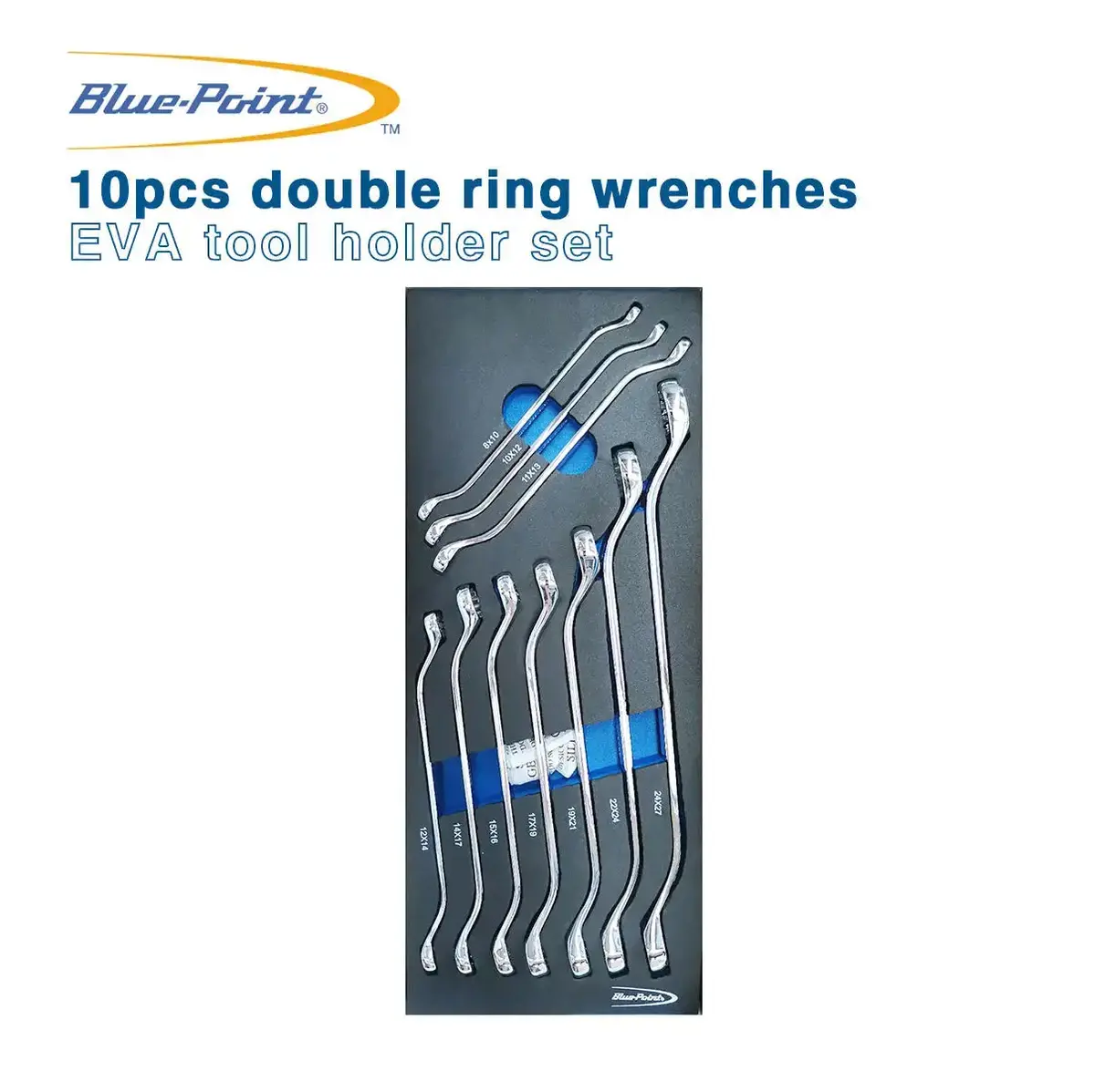 Blue Point Eva Tool Holder Set - 10Pcs Double Ring Wrenches Blpeva6 1