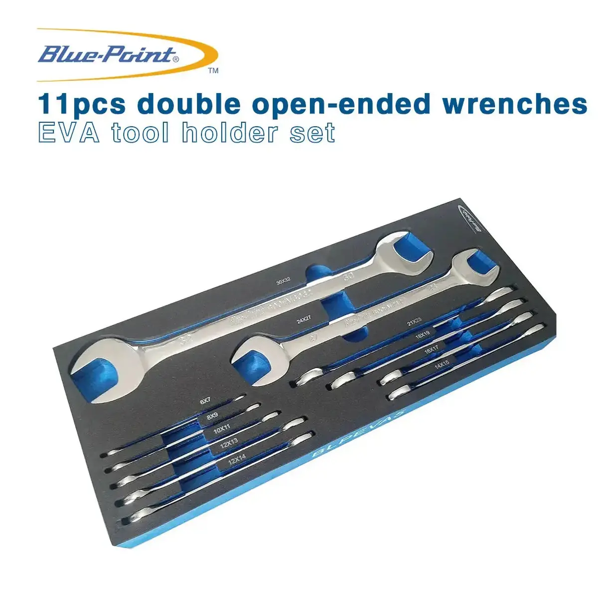Blue Point Eva Tool Holder Set - 11Pcs Double Open-Ended Wrenches Blpeva5 1