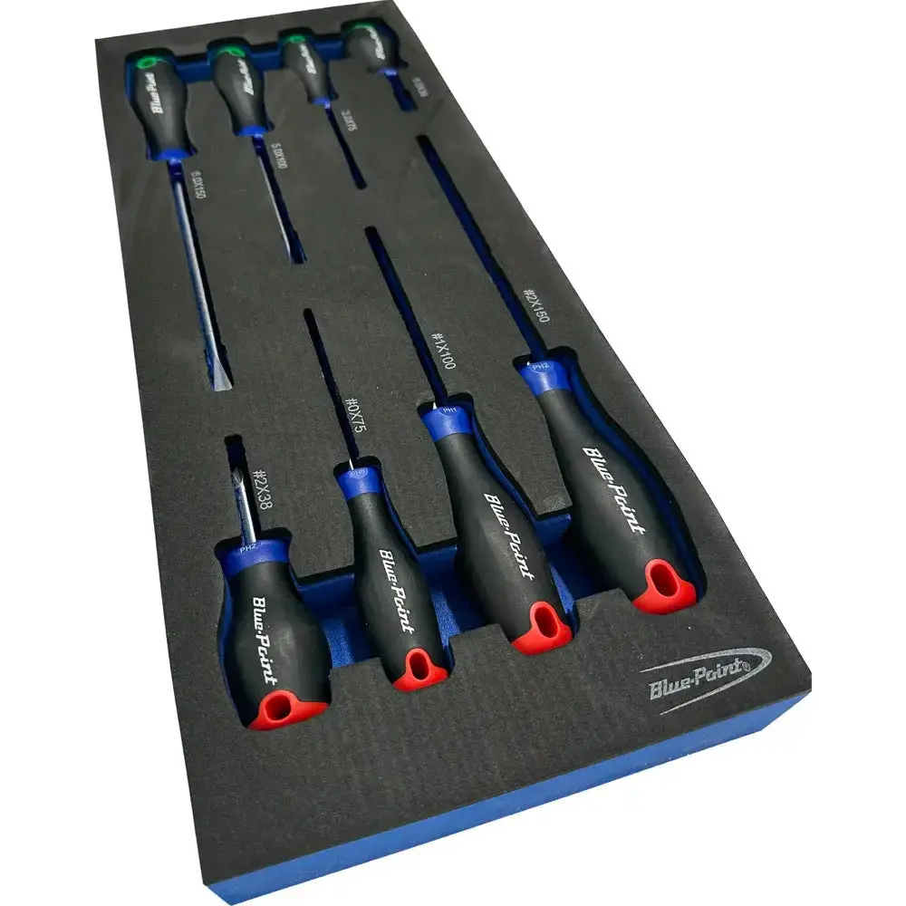 Blue Point Tools Eva Tool Holder Set, 8 Piece Screwdriver Set 1
