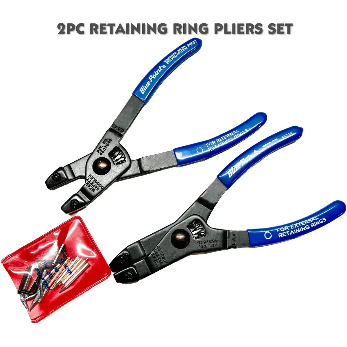 Bluepoint Pr36, 2Pc Retaining Ring Pliers Set 1