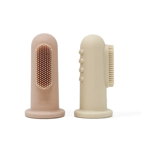 Finger Toothbrush - Blush/Shifting Sand 1