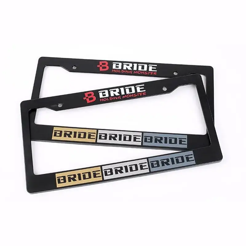 Bride Holding Monster License Plate Frame 1