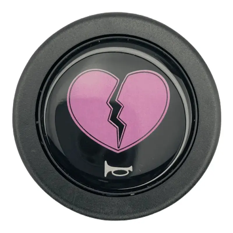 Broken Heart Horn Button 1