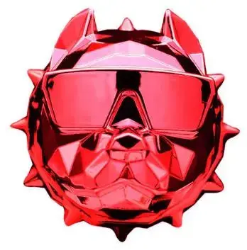 Bull Dog Air Freshener - Refillable Fragrance Dispenser - New Red 1