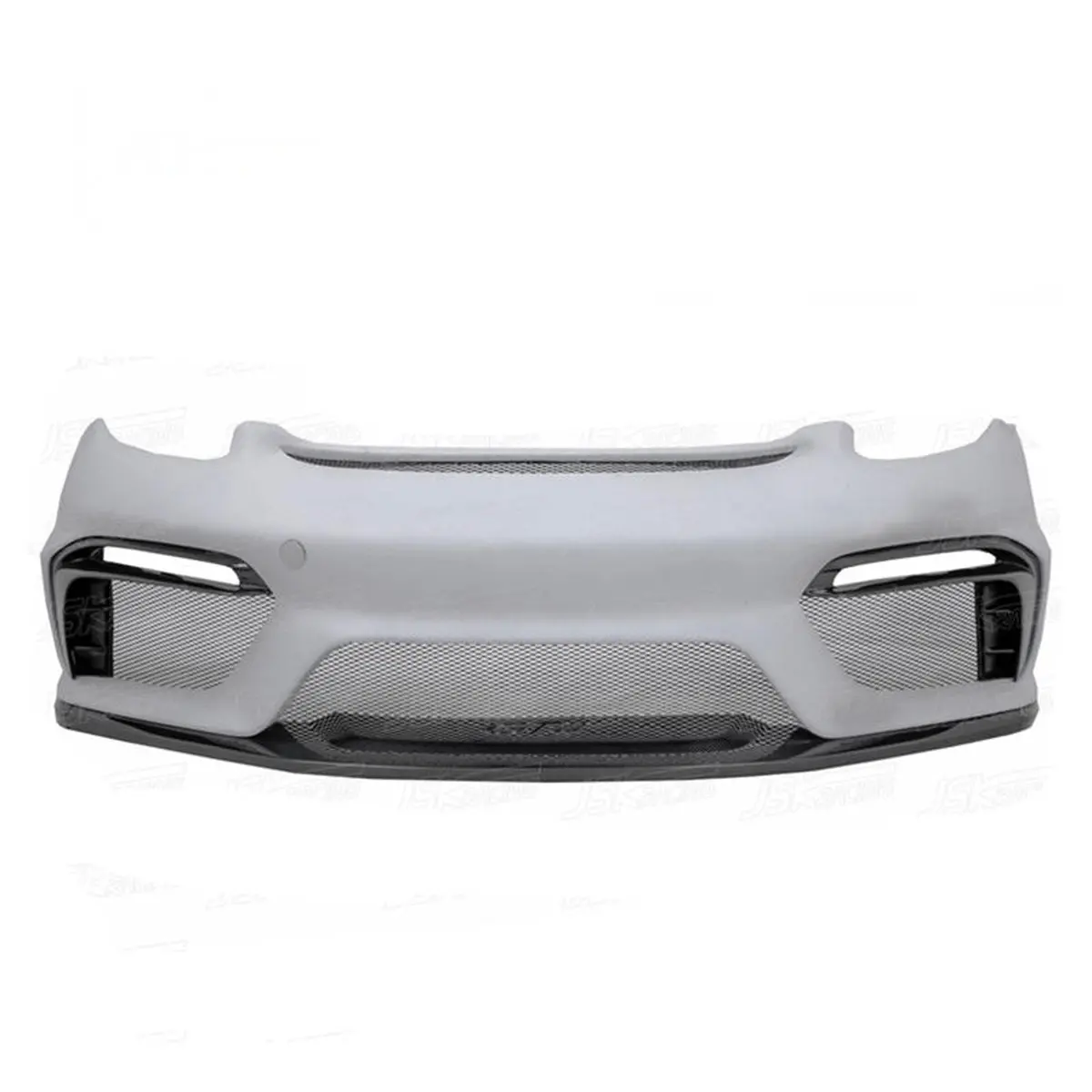 Gt4 Style Half Carbon Fiber Front Bumper For Porsche Cayman 981 13-15 1