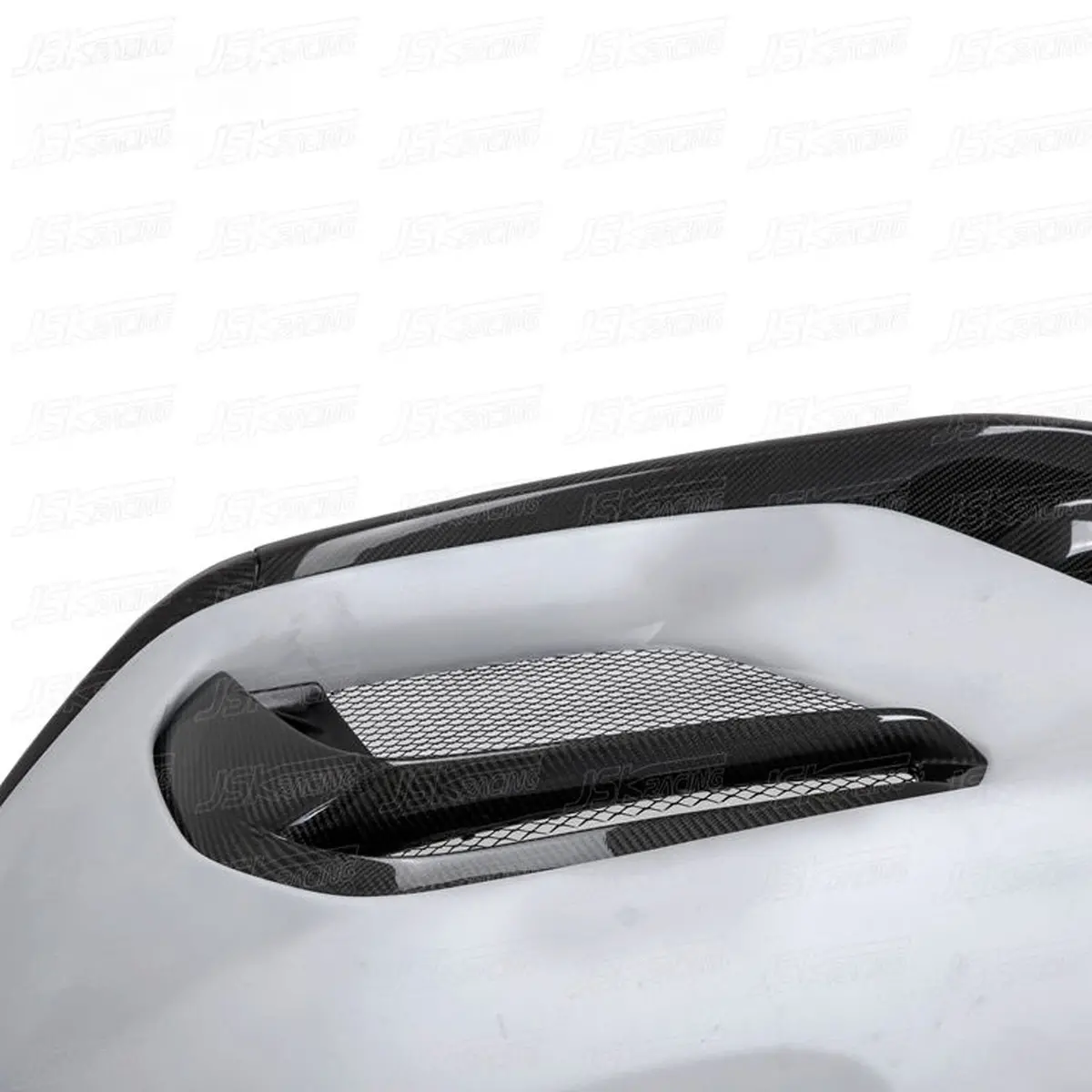 Gt4 Style Half Carbon Fiber Front Bumper For Porsche Cayman 981 13-15 2