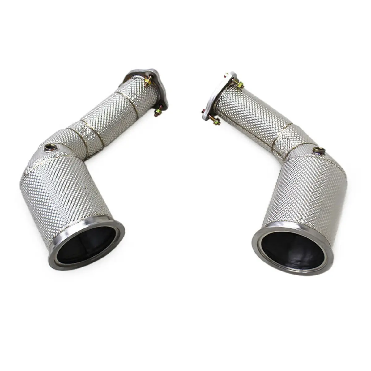 Catless High Flow 304 Stainless Exhaust Downpipe For Audi Rs4 Rs5 2.9T 1