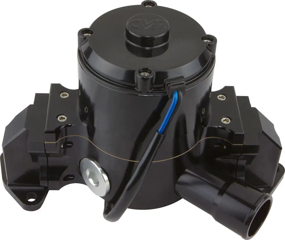 Cvr Sbf Billet Alum Electric Water Pump Black 1