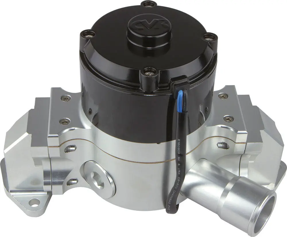 Cvr Sbf Billet Alum Electric Water Pump Clear 1